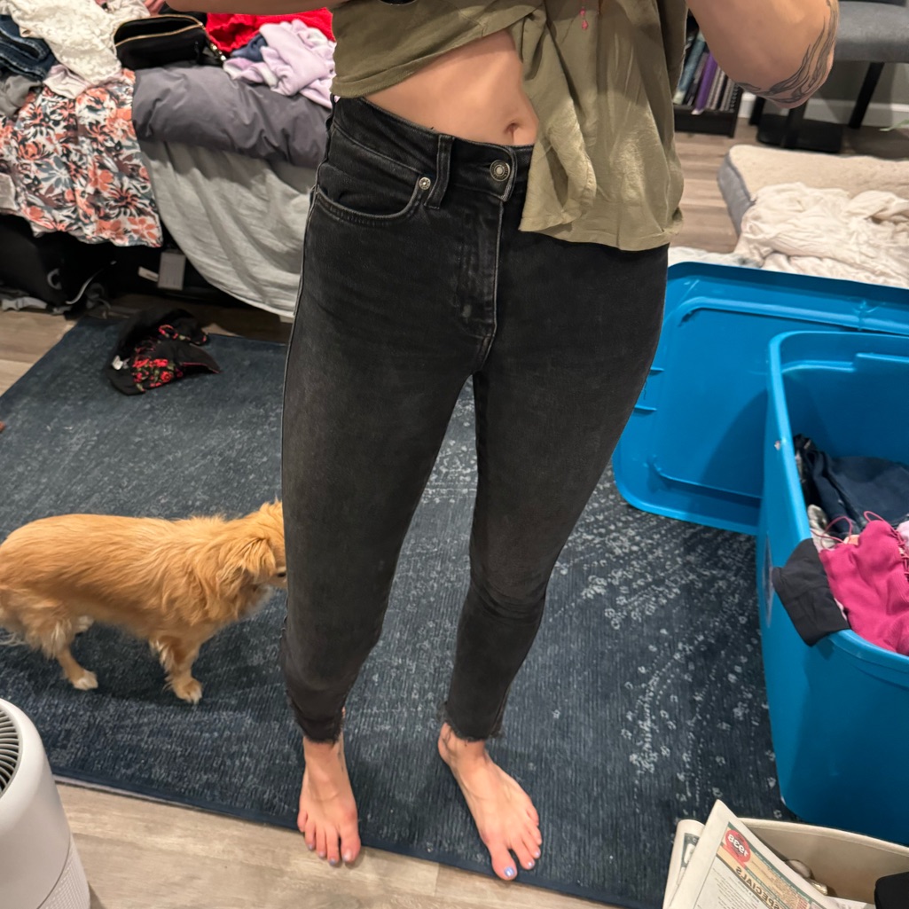 Free People Black Skinny Jeans